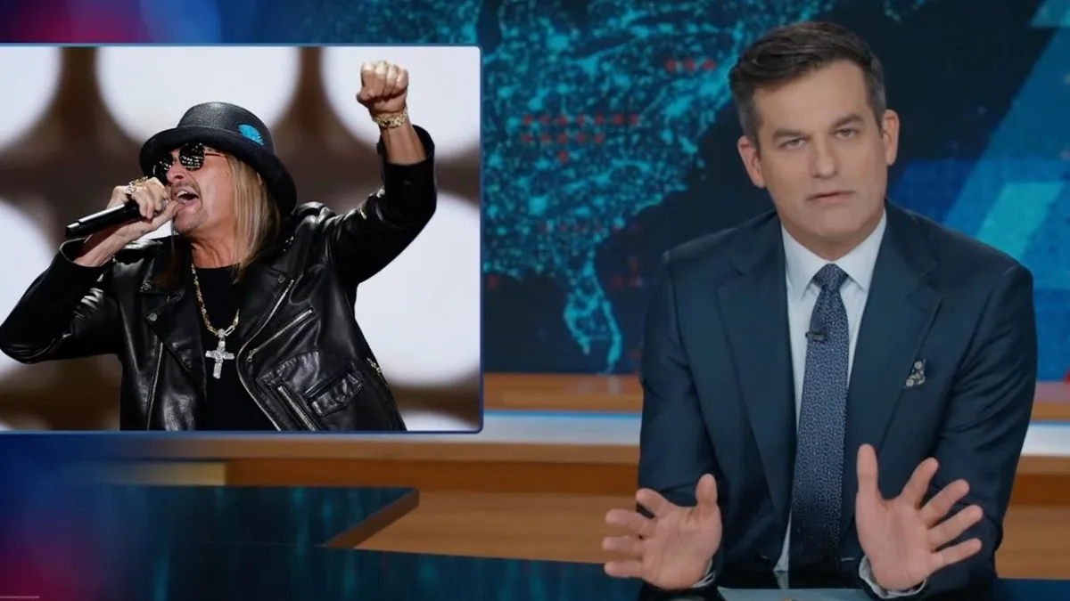 comedian jokes about kid rock during late night show